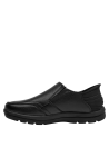 mocasín negro hombre casual con forro de mesh, perfecto para la oficina.