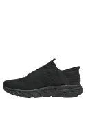 Calzado negro masculino, diseño casual, forro de mesh, perfecto para un look urbano.