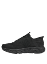 Calzado negro masculino, diseño casual, forro de mesh, perfecto para un look urbano.