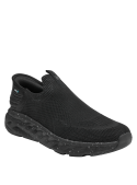 Zapatilla negra para hombre, diseño anatómico, perfecta para un look urbano y cómodo.