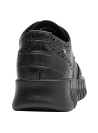 Zapato cuña negro mujer, altura de 4 cm, proporciona confort y bienestar en cada paso, ideal para el uso diario.