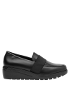 mocasín negro mujer cuero suave con acabado texturizado para un look chic y elegante