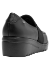 mocasín negro mujer estilo formal con diseño anatómico y flexible para un ajuste perfecto