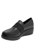 mocasín negro mujer cuero formal ideal para actividades urbanas y casuales elegantes