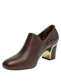 cafés zapato formal mujer cuero con textura croco ideal para rutinas urbanas.
