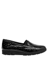 mocasín negro cuero mujer con suave forro para mayor comodidad