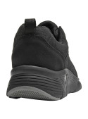 Zapatillas negras para hombre, estilo casual, material sintético, ideales para actividades diarias.