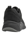 Zapatillas negras para hombre, estilo casual, material sintético, ideales para actividades diarias.