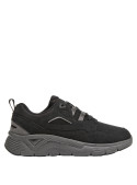 Calzado negro para hombre, diseño anatómico para mayor confort.