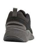 Zapatillas cómodas negras de estilo casual, adecuadas para la oficina.