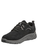 Zapatillas negras casuales para hombre, ideales para actividades urbanas.