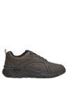 cafés zapatillas casuales para hombre, diseño redondeado, material sintético, ideal para uso diario.