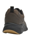 cafés zapatillas casuales para hombre, diseño redondeado, material sintético, ideal para uso diario.