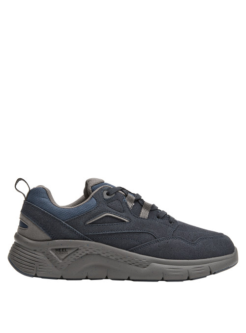 Zapatilla casual azul para hombre, ideal para uso diario y actividades urbanas.