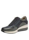 zapatillas de cuña azul para mujer, estilo casual, ideal para uso diario.