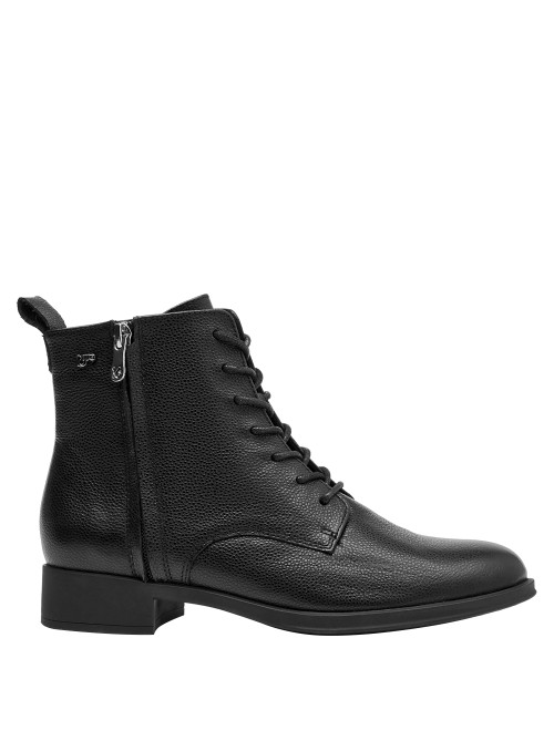 Botín negro para mujer, estilo casual, forro de mesh que aporta frescura en cada paso.