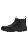 Calzado negro de cuero para hombre, diseño Chelsea, perfecto para ocasiones laborales y casuales.
