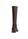 Bota café mujer casual con taco plano de 2.5 cm, perfecta para largas caminatas.