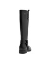 Bota negra mujer cuero, diseño anatómico, perfecta para un look moderno y cómodo en el día a día.