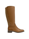Bota de mujer camel de cuero, estilo casual, ideal para uso diario.
