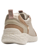 Calzado casual taupe para mujer, estilo urbano, perfecto para combinar con jeans.