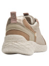 Calzado casual taupe para mujer, estilo urbano, perfecto para combinar con jeans.