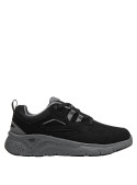 Zapatillas de estilo urbano en negro, confort y elegancia para hombres en su rutina diaria.