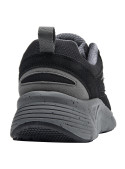 Calzado sintético negro para hombre, diseño anatómico y ligero para caminar.