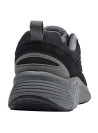 Calzado sintético negro para hombre, diseño anatómico y ligero para caminar.