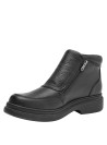 Botín negro casual para hombre, cuero suave, ideal para actividades urbanas.
