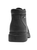 Botín negro de cuero para hombre, diseño anatómico, perfecto para el confort diario.