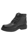 Botín negro de cuero para hombre, estilo casual, ideal para actividades urbanas.