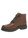 Botín café para hombre, estilo casual, ideal para uso diario, material cuero, diseño moderno.