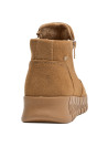 Calzado de mujer camel, botín con cuña, perfecto para un look diario y cómodo.