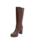 café bota mujer cuero casual ideal para oficina y salidas informales