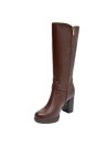 café bota mujer cuero casual ideal para oficina y salidas informales