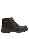 botines de cuero café para hombre, estilo casual, taco plano de 3.5 cm, confort en cada paso