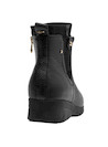 Botines negros de mujer con taco de cuña de 3.8 cm, perfectos para looks elegantes.
