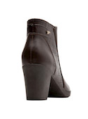 botines de cuero para mujer, color moro, perfectos para actividades diarias y looks elegantes