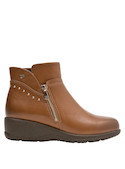 botines camel mujer con forro textil suave, ideales para el día a día