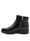 Botines de cuña negros para mujer, estilo casual, ideales para uso diario.