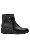 botines de mujer negros, estilo sencillo, adecuado para el uso diario y urbano