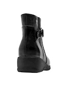 calzado casual negro para mujer, cuña de 5 cm, perfecto con jeans o vestidos