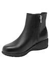 Botines de cuña negros para mujer, estilo casual, ideales para uso diario.