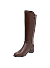 cafés botas planas de cuero para mujer, estilo casual, ideales para uso diario y comodidad urbana.