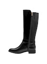 botas de cuero negro para mujer, diseño anatómico, perfectas para el día a día