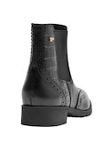 calzado casual negro para mujer, taco plano de 2.5 cm, cómodo y elegante