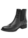 botas de cuero negro para mujer, estilo casual, ideales para uso diario