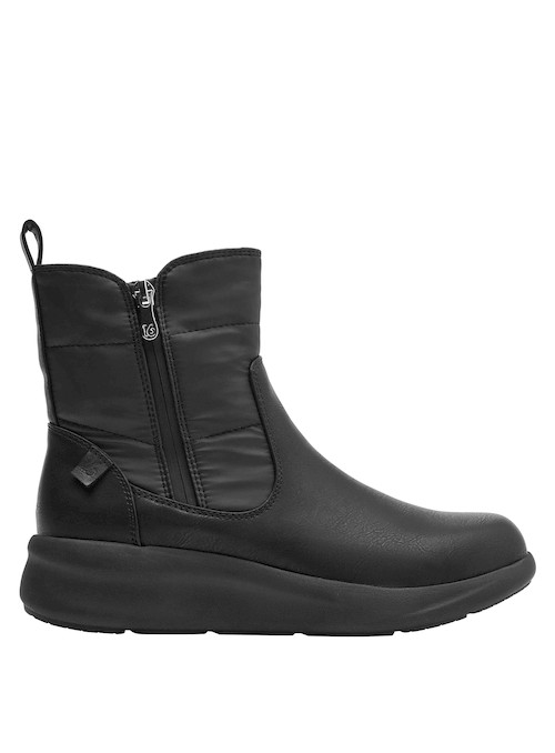 botines sintéticos negros mujer perfectos con jeans o vestidos