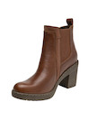Botines mujer cuero café estilo casual, ideales para actividades diarias.